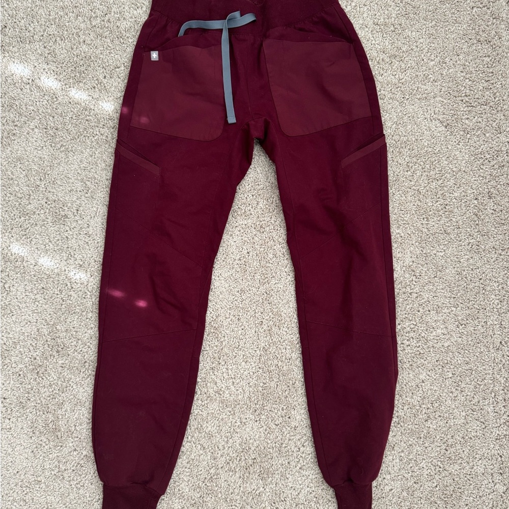FIGS Women’s Burgundy Limited Edition Scrub bottoms